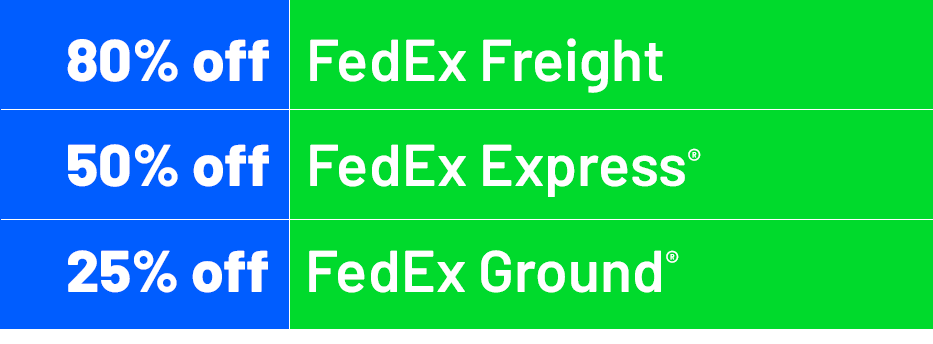 FedEx rates chart